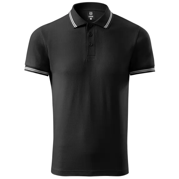  Herren-T-Shirt mit Kragen ALTISPORT NoPrint NP/ALM912 SCHWARZ 