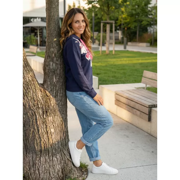  Damen-Sweatshirt KIXMI SABRINA DUNKELBLAU 