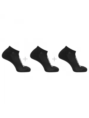 Socken SALOMON EVERYDAY LOW 3-PACK LC2087000 SCHWARZ/SCHWARZ/SCHWARZ