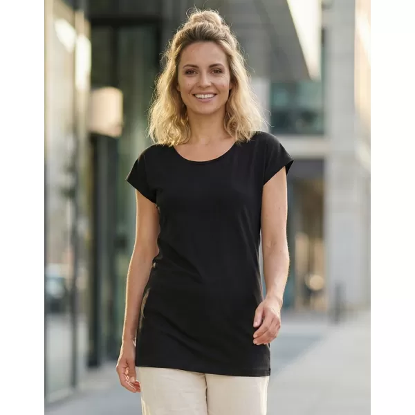  Langes T-Shirt für Damen ALTISPORT NoPrint NP/ALW321 SCHWARZ 