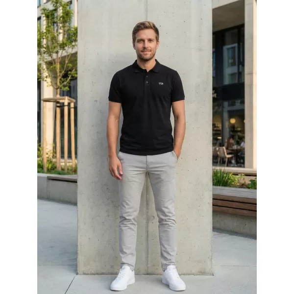  Herren-T-Shirt KIXMI SPENCER SCHWARZ 