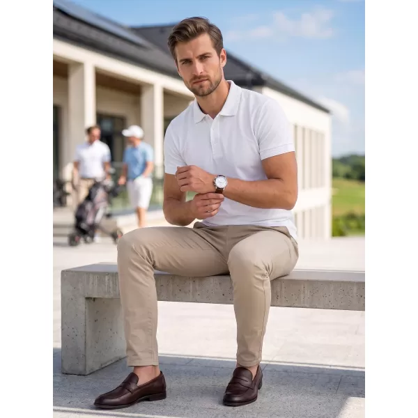  Herren-T-Shirt mit Kragen ALTISPORT NoPrint NP/ALM302 WEIß 