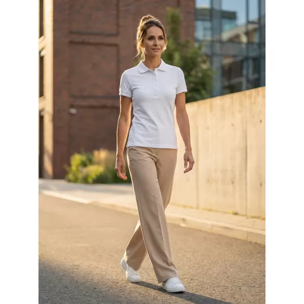  Damen-T-Shirt mit Kragen ALTISPORT NoPrint NP/ALW012 WEIß 