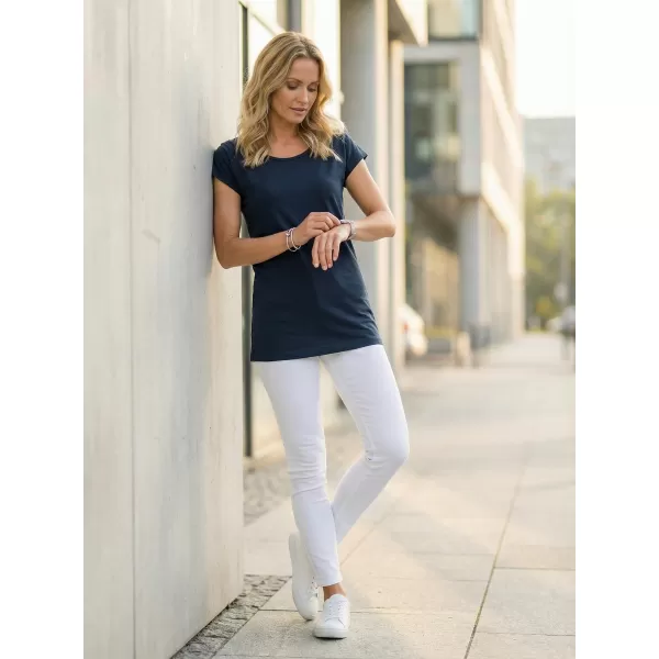  Langes T-Shirt für Damen ALTISPORT NoPrint NP/ALW321 NAVY BLAU 
