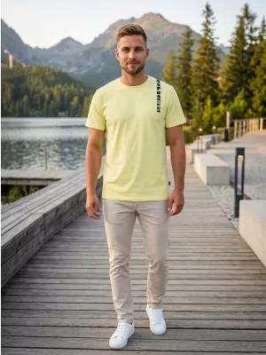 Herren-T-Shirt SAM 73 FABIO MT 842 HELLGELB