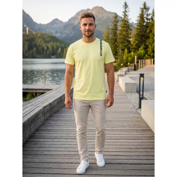  Herren-T-Shirt SAM 73 FABIO MT 842 HELLGELB 