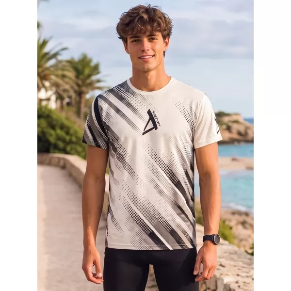  Funktionelles Premium-T-Shirt für Herren ALTISPORT VOJ/ALM028TR01 SCHWARZ UND WEIß 