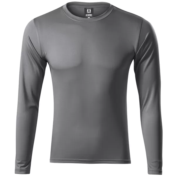  Herren-Funktions-T-Shirt mit langen Ärmeln ALTISPORT NoPrint NP/ALM861 STAHLGRAU 