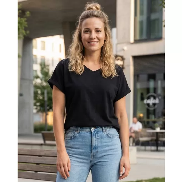  Damen-T-Shirt SAM 73 CAROLINA WT 908 SCHWARZ 