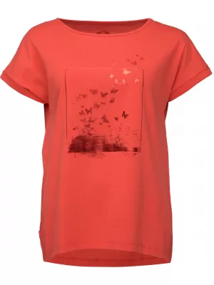 Damen-T-Shirt LOAP BAZALA CLW2440 ROT
