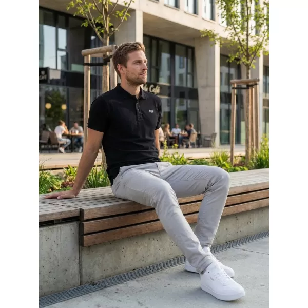  Herren-T-Shirt KIXMI SPENCER SCHWARZ 