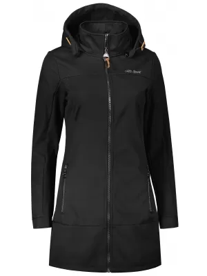 Softshell-Mantel für Damen ALTISPORT CIARA SCHWARZ