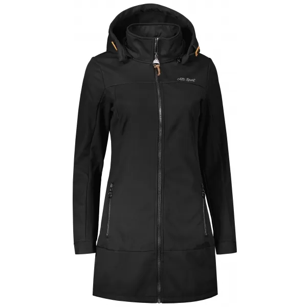  Softshell-Mantel für Damen ALTISPORT CIARA SCHWARZ 
