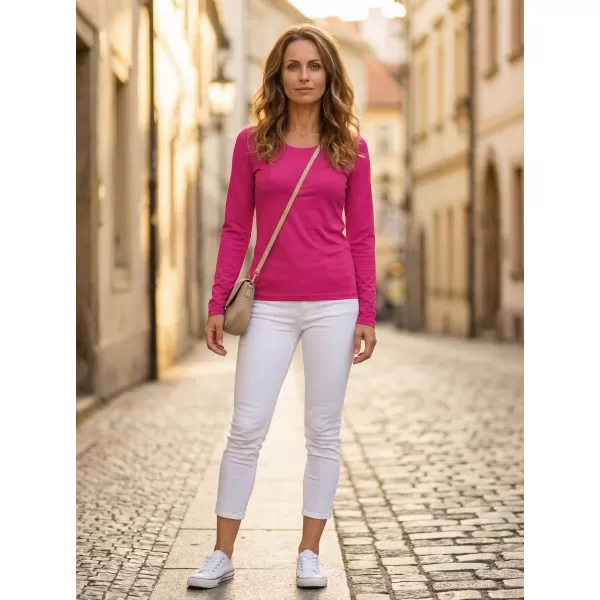  Damen-T-Shirt mit langen Ärmeln ALTISPORT NoPrint NP/ALW931 HIMBEERE 