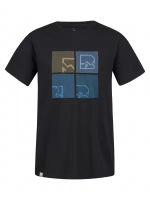 Herren-T-Shirt HANNAH RAMONE ANTHRAZIT/BLAU