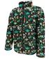 Fleece-Sweatshirt für Kinder WAMU DINOSAUŘI BRAUN-SCHWARZ