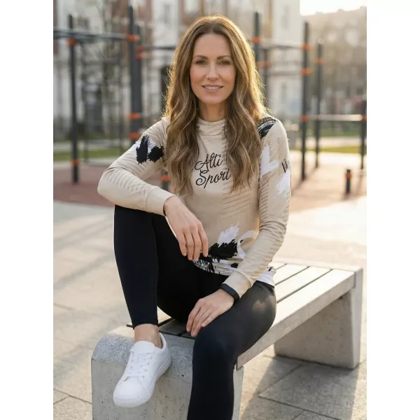  Hochwertiges Funktions-Sweatshirt für Damen ALTISPORT VOJ/ALW027MI01 BRAUN 