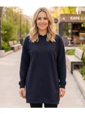 Erweitertes Damen-Sweatshirt SAM 73 LOLA WM 789 DUNKELBLAU