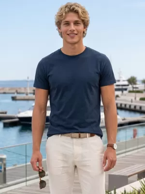 Herren-T-Shirt ALTISPORT NoPrint NP/ALM921 NAVY BLAU