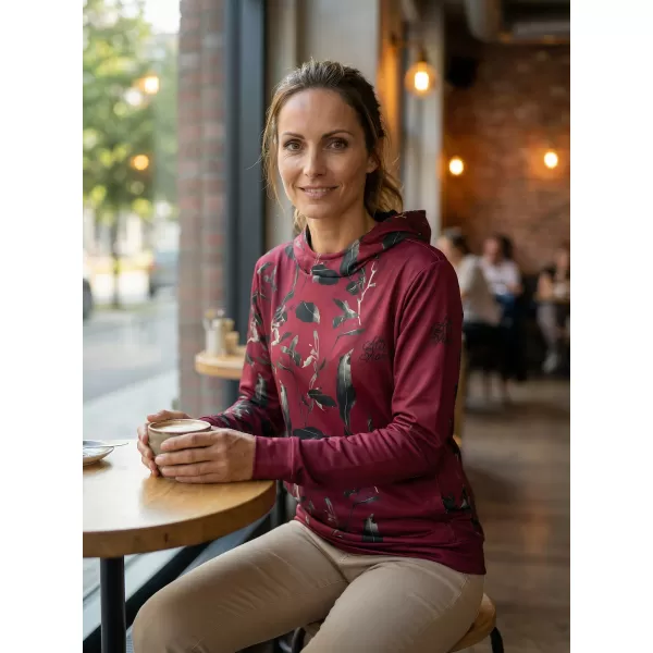  Hochwertiges Funktions-Sweatshirt für Damen ALTISPORT VOJ/ALW026MI01 BURGUND 