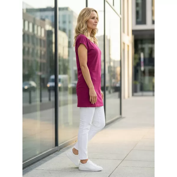  Langes T-Shirt für Damen ALTISPORT NoPrint NP/ALW321 FUCHSIE 