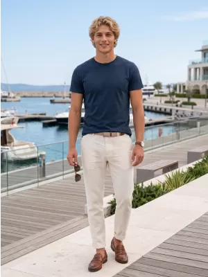 Herren-T-Shirt ALTISPORT NoPrint NP/ALM921 NAVY BLAU