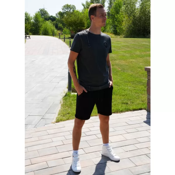  Herren-T-Shirt KIXMI SIMEON DUNKELGRAU 