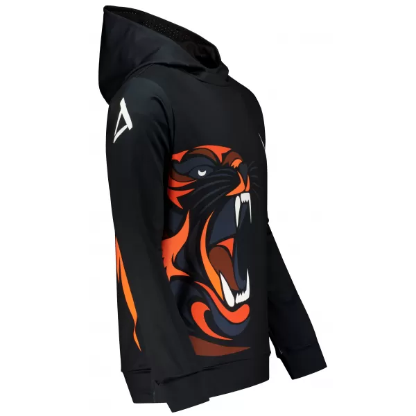  Hochwertiges Funktions-Sweatshirt für Herren ALTISPORT VOJ/ALM029MI01 SCHWARZ-ORANGE 