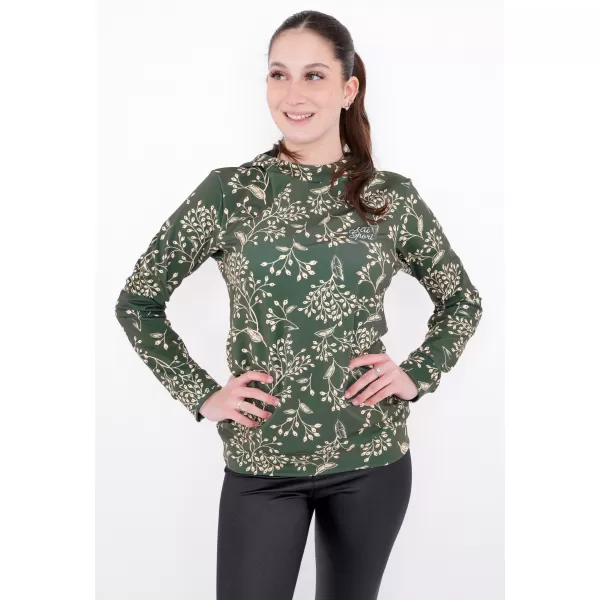 Hochwertiges Funktions-Sweatshirt für Damen ALTISPORT VOJ/ALW025MI01 MILITÄR 