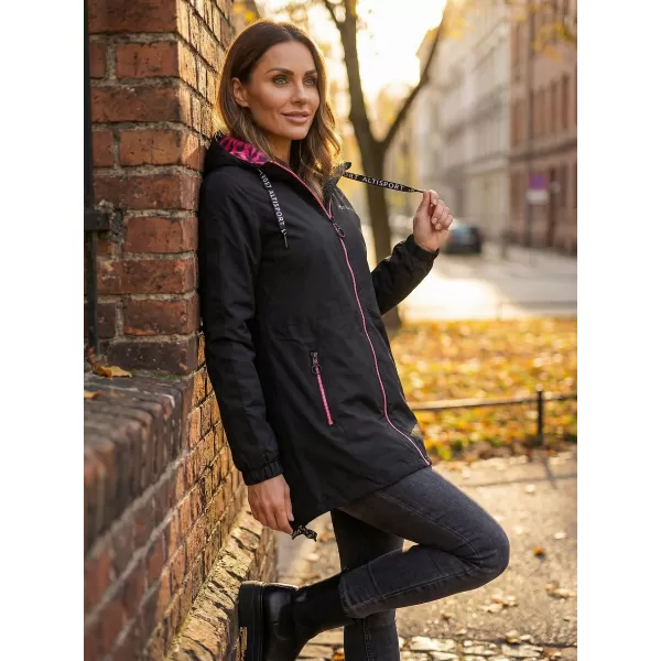  Damenjacke ALTISPORT CHELSIE SCHWARZ/ROSA 