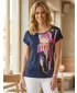 Damen-T-Shirt ALTISPORT CELENA DUNKELBLAU