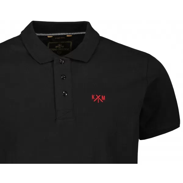  Herren-T-Shirt KIXMI SPENCER SCHWARZ ROT 