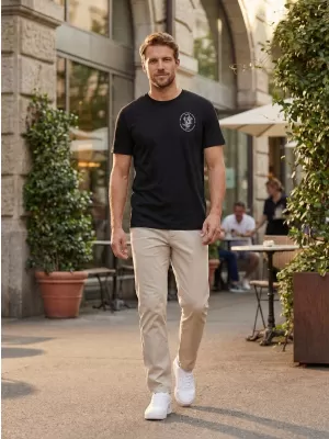 Herren-T-Shirt SAM 73 FELIPE MT 843 SCHWARZ