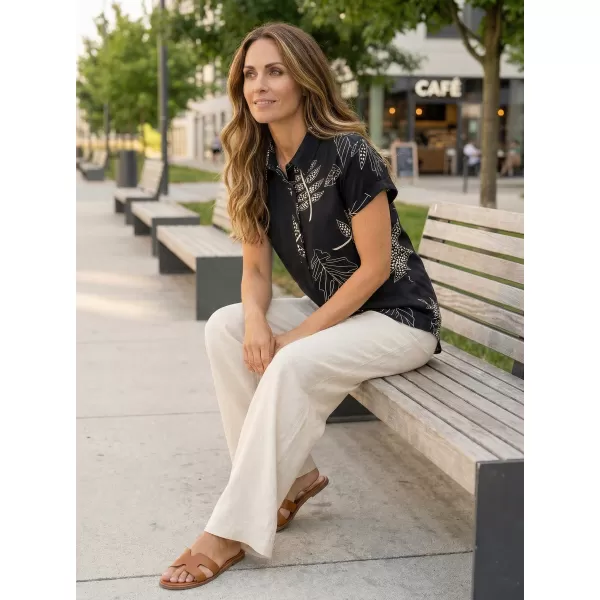  Damenbluse KIXMI SARAH SCHWARZ 