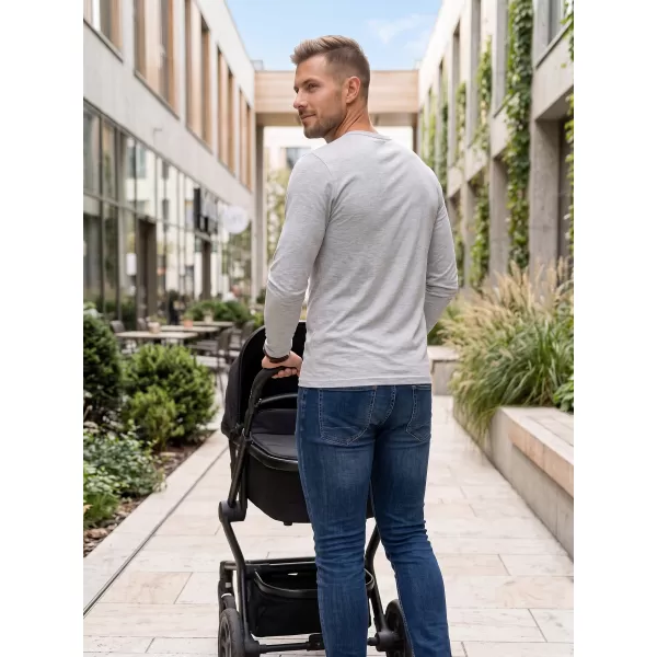  Herren-T-Shirt mit langen Ärmeln ALTISPORT NoPrint NP/ALM911 DUNKELGRAUE HIGHLIGHTS 