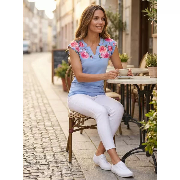  Damen-T-Shirt ALTISPORT CLARA BLAU 