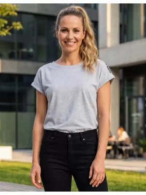 Damen-T-Shirt SAM 73 IRIS WT 910 HELLGRAU