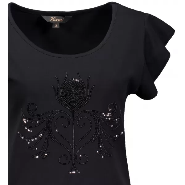  Damen-T-Shirt KIXMI SAMMI SCHWARZ 