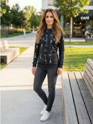 Hochwertiges Funktions-Sweatshirt für Damen ALTISPORT VOJ/ALW026MI01 SCHWARZ
