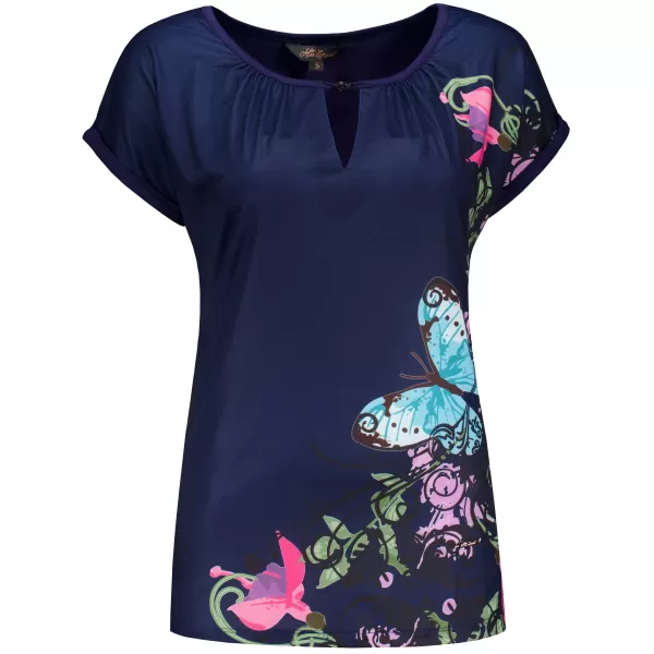  Damen-T-Shirt ALTISPORT CARINE DUNKELBLAU 