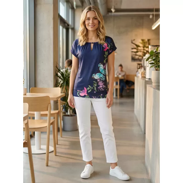  Damen-T-Shirt ALTISPORT CARINE DUNKELBLAU 