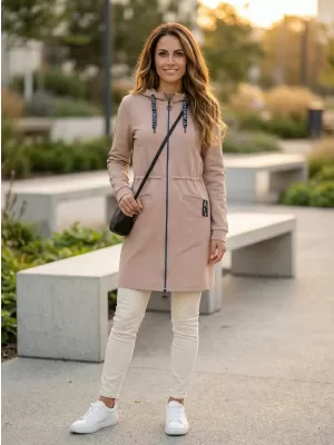 Damen-Sweatshirt ALTISPORT CELIA BEIGE/BLAU