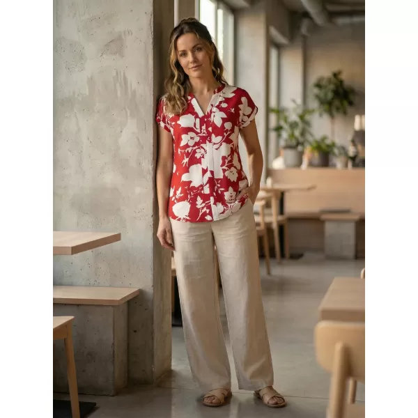  Damenbluse KIXMI SABINE BURGUND 