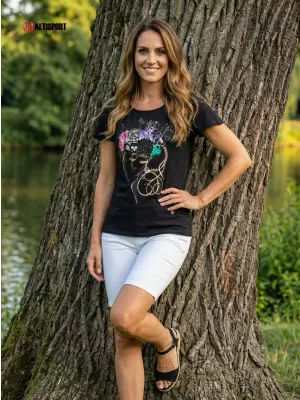 Damen-T-Shirt KIXMI SINDY SCHWARZ