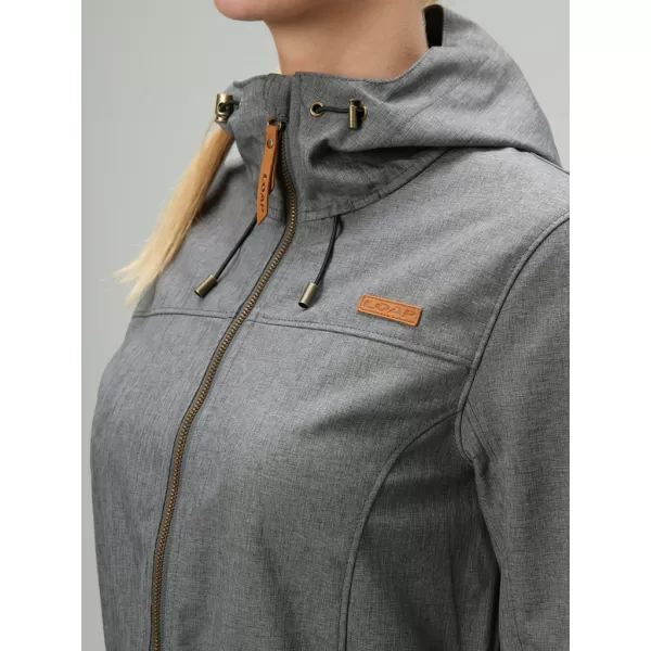  Softshell-Mantel für Damen LOAP LAVILA SFW2402 GRAU 