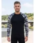 Herren-T-Shirt mit langen Ärmeln ALTISPORT NoPrint NP/ALM661 TARNGRAU