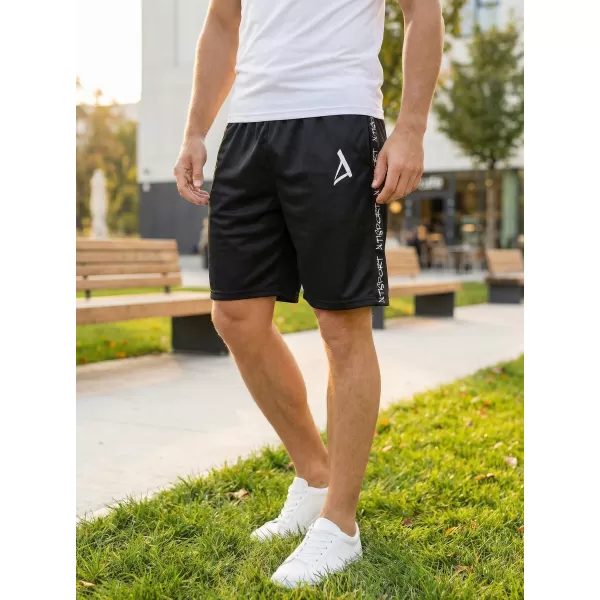  Hochwertige Funktionsshorts für Herren ALTISPORT VOJ/ALM021KRA01 SCHWARZ 