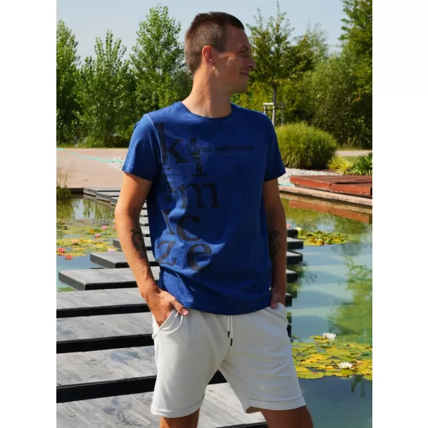  Herren-T-Shirt KIXMI SANDER BLAU 
