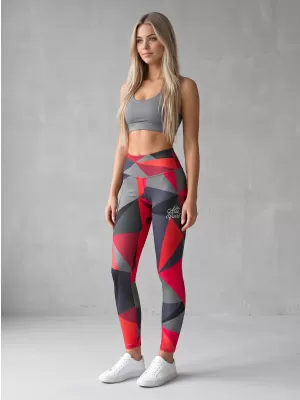 Lange Premium-Leggings für Damen ALTISPORT VOJ/ALW007LEG01 ROT