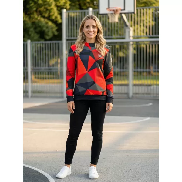  Hochwertiges Funktions-Sweatshirt für Damen ALTISPORT VOJ/ALW007MI01 ROT 